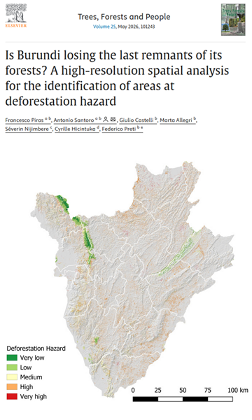 Is Burundi losing the last remnants of its forests? A high-resolution spatial analysis for the identification of areas at deforestation hazard